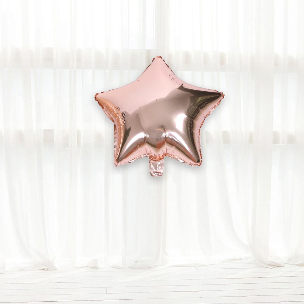 

Gold Delightful Rose Foil Balloons Featuring Heart And Star Shapes For Weddings And Party Celebrations Rose Gold Star Balloon