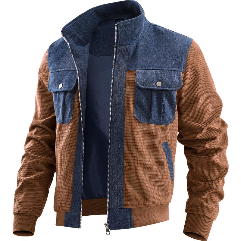 Повседневная универсальная куртка, мужская ветрозащитная дышащая однотонная куртка XL