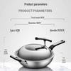 ASD Honeycomb Stainless Steel Wok