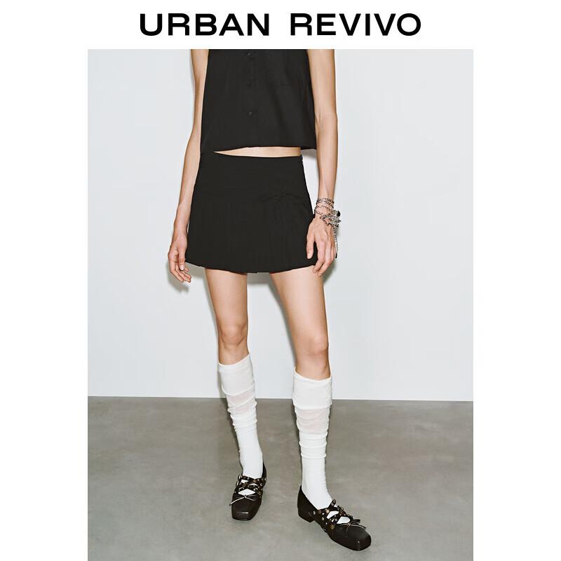 UR 2025 Women s Academy Style Bow Pleated Skirt M