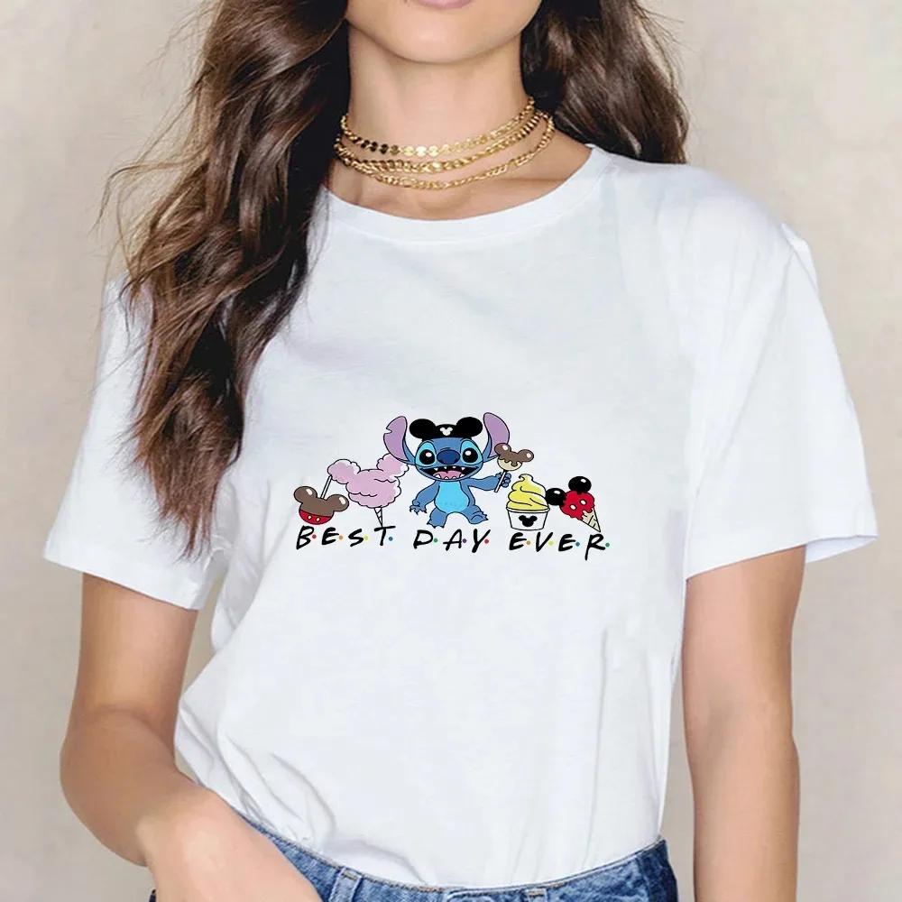 Disney Castle 90S Tops Mickey Mouse Cotton T-shirts Pink Minnie Graphic Kid Shirt Fashion Blouses Summer Women Harajuku Clothing