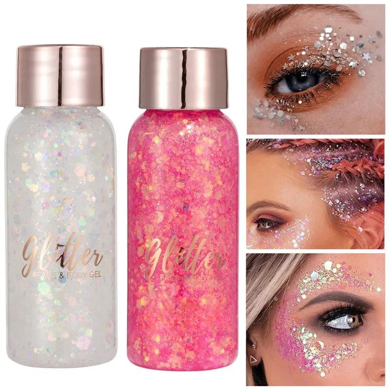 New Makeup Shimmering Eye Shadow Liquid Girls Face Stage Makeup Gel Liquid Glitter Body Lotion Ritual Beauty Makeup