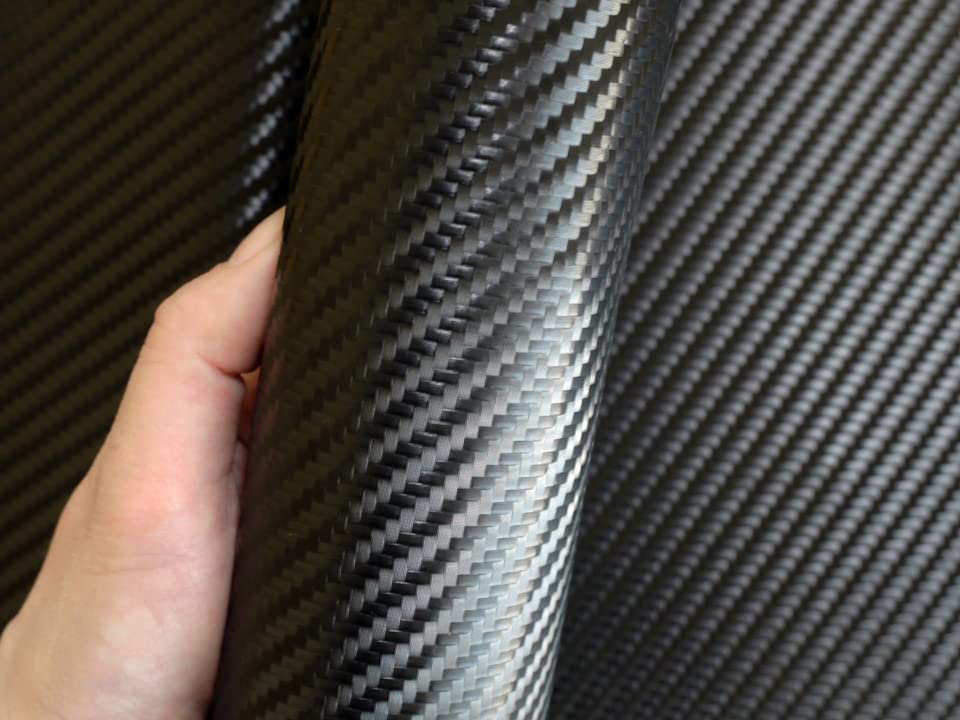 Synthetic Leather Carbon Leather 92 X 44 Cm Fabric, (black)