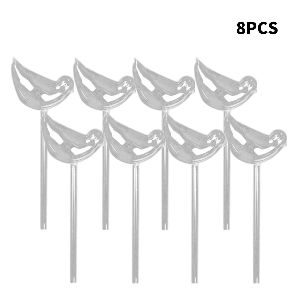 1-12PCS Automatic Plant Watering Bulb PVC Bird Shaped Transparent Self Watering Bulbs Home Garden Plant Dropper Drip Irrigation