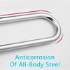 304 Toilet Bathroom Foldable Handicaped Hand Bar U-Shaped Handle Grab Stainless Steel Elderly Safety Handrail