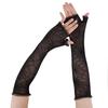 Halloween Spider Web Mesh Arm Sleeves Fingerless Gloves Gothic Spider Web Mesh Arm Sleeves