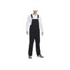 Salopetă casual pentru bărbați, culoare uni, cu buzunare multiple, salopetă neagră FN3121-010