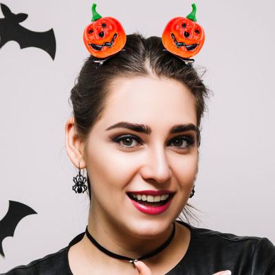 1/2 Stück Halloween Haarnadel Geistergesicht Kürbis Design Haarspange Halloween Partys Maskeraden Festivals Haarschmuck