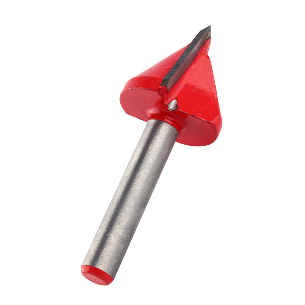 60° V-groef Freesbit – 1/4" Schacht, 6x10 Mm, Wolfraamstaal, Voor CNC-graveren En Houtbewerking