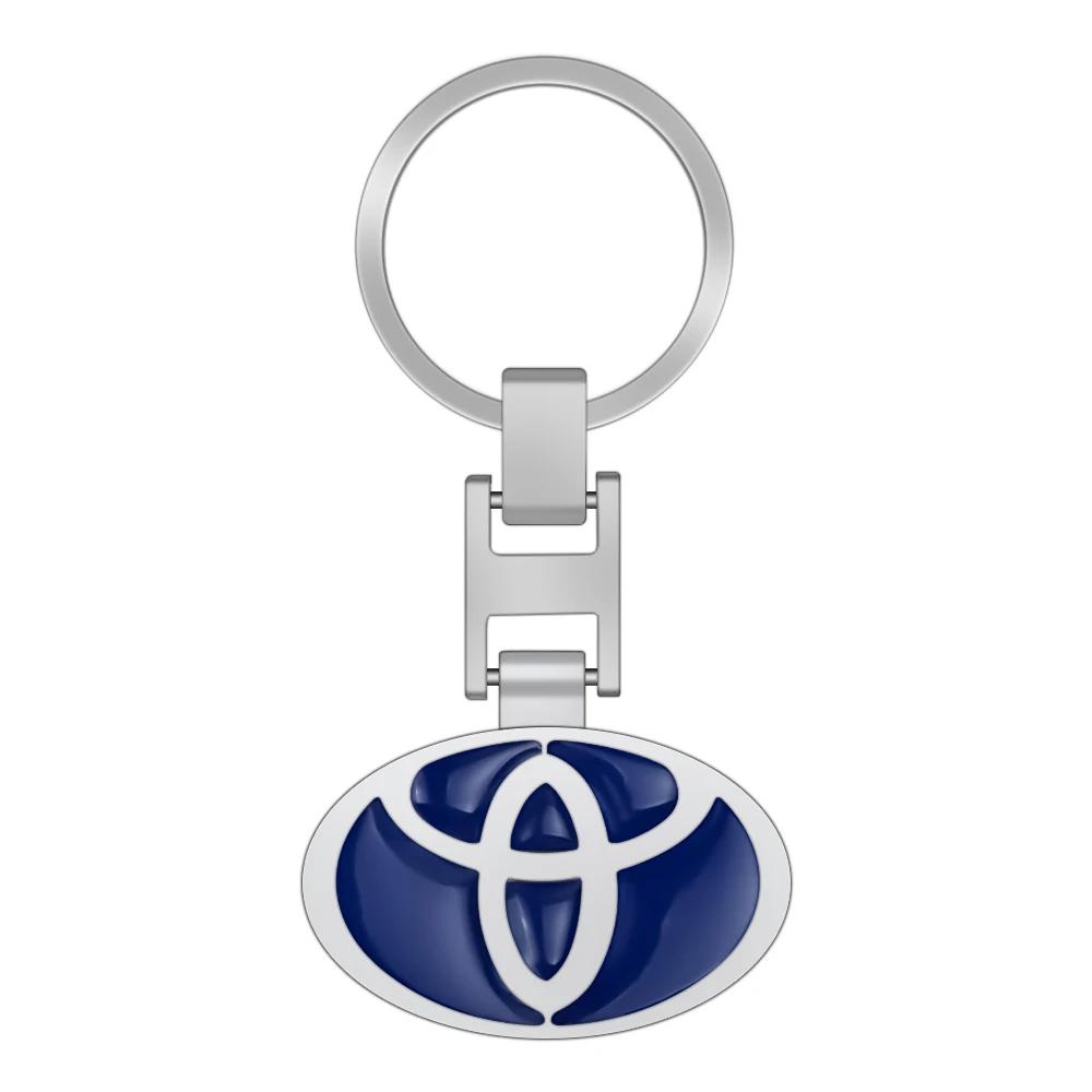 Portachiavi in Lega Metallica con Logo Auto Emblema Auto Portachiavi Accessori Per Toyota GR Yaris Prius Corolla Auris Camry RAV4 Avalon Avensis