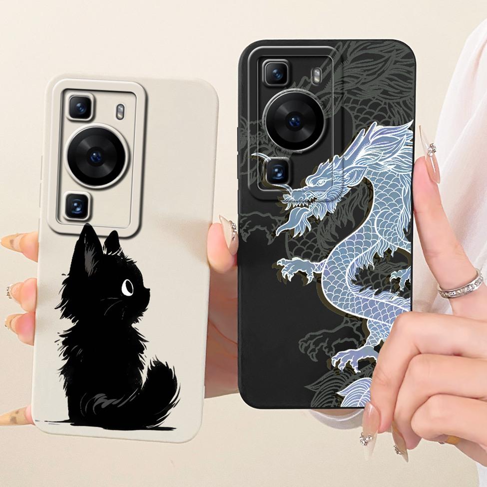 Casing For Huawei P60 Cover Fashion Cartoon Cute Funny Painted Silicone Funda For Huawei P60 LNA-AL00 Phone Case