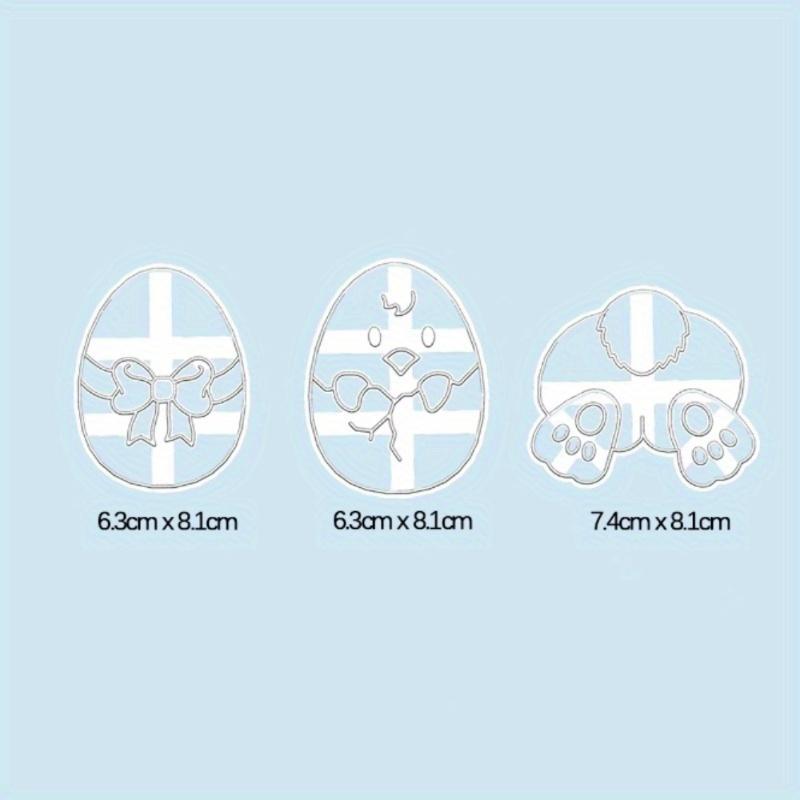 1pc Children's Gift Easter Bunny Cookie Stamp Mold Egg Cookie Cutter Kitchen Accessories Baking Tools