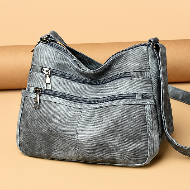 PU Women's Shoulder Bag Multi-compartment Shoulder Bag Middle-aged And Elderly Mother Bag