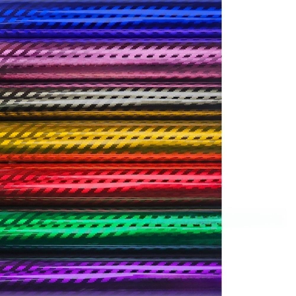 Película de Vinilo de Fibra de Carbono con Efecto 3D Pegatina Colorida para Interior de Coche para Coche Motocicleta Bricolaje