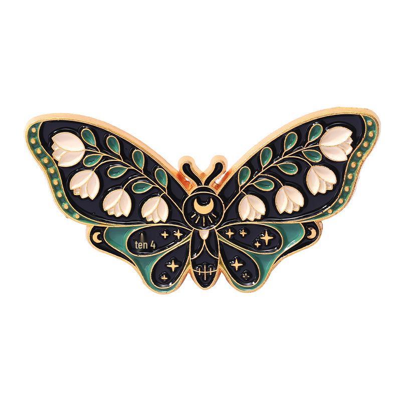 Cross-Border Hot-Selling Butterfly Brooch Series: Metal Insect Bag Accessories