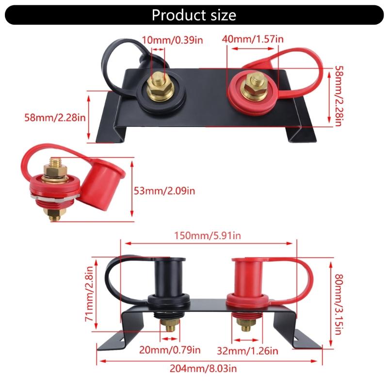 Automotive Marine Trailer Battery Jump Starter sey with Terminals Small Jump Starter set for Quick Power Solution