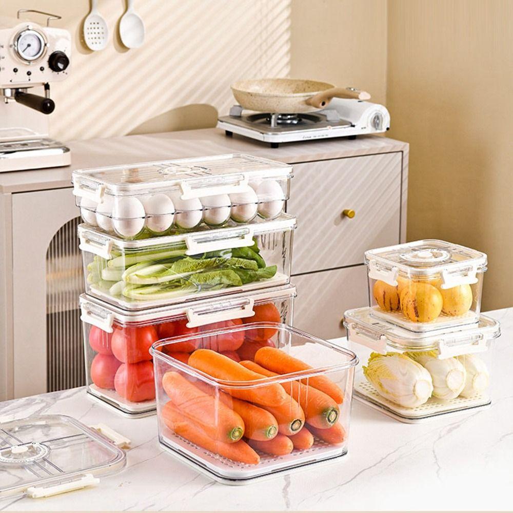 

Герметичный органайзер для холодильника Timeing Fresh Пластиковый контейнер для хранения в холодильнике Бытовая техника S-Green-Square