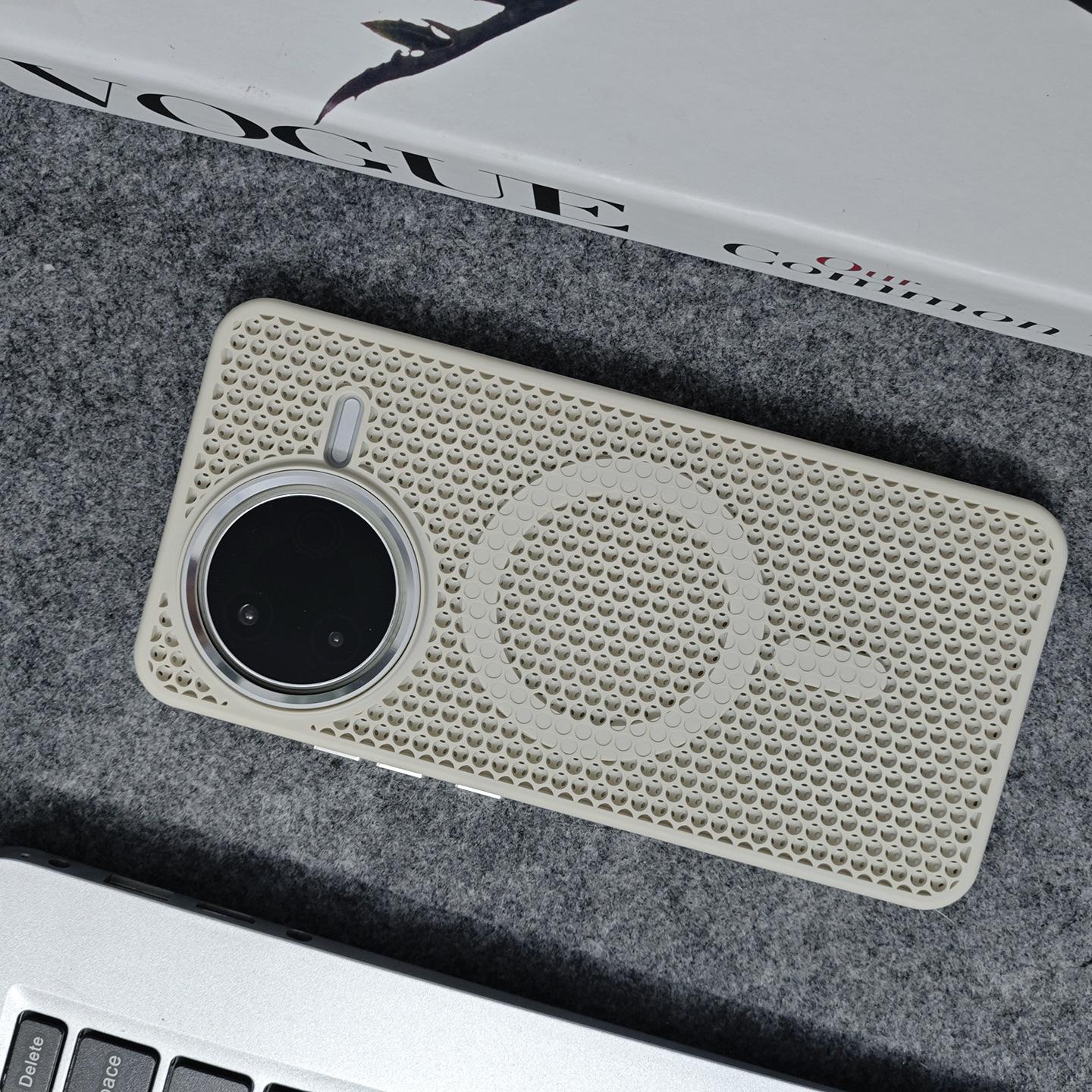 

Applicable to Redmi K80PRO honeycomb heat dissipation magnetic mobile phone case Redmi K70PRO advanced anti-drop PC hard protective case redmi k80