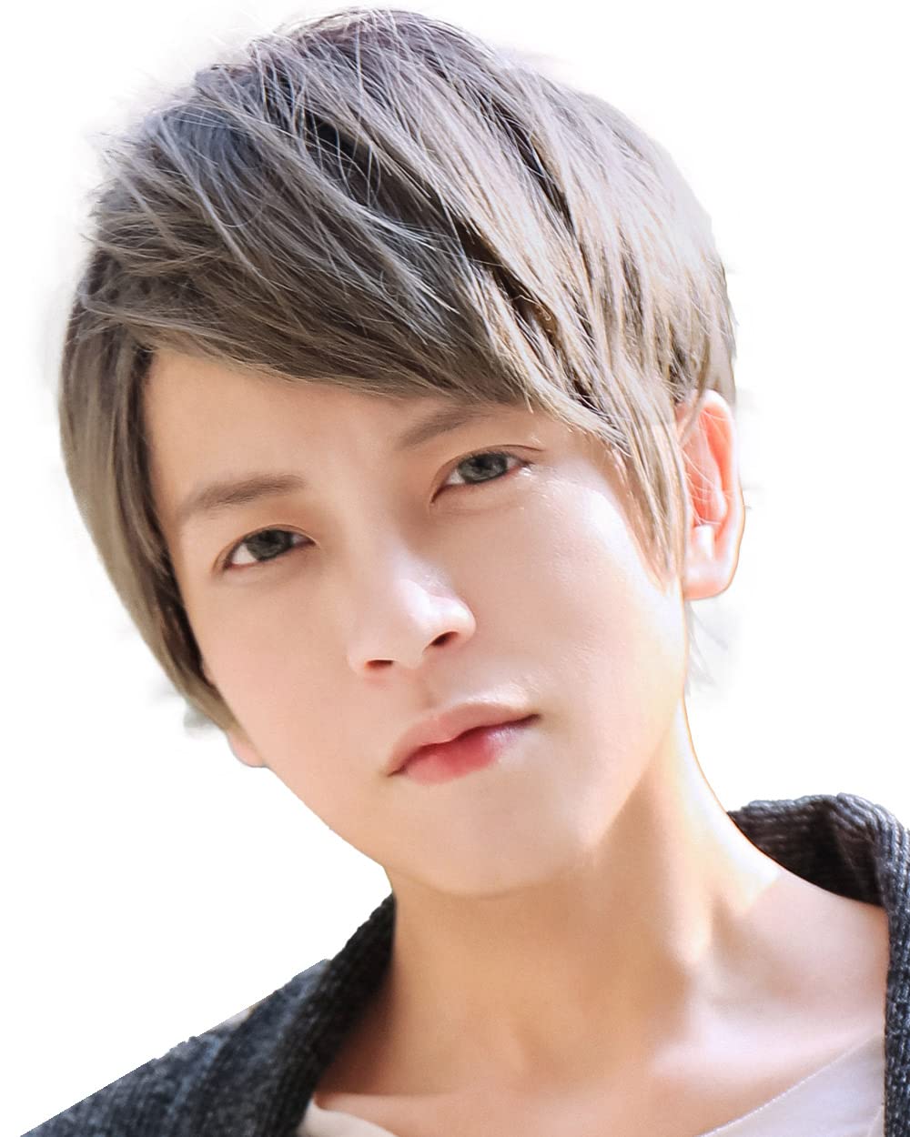 

короткий корейский идол для мужчин и с париком термо натуральный черный x [TefuRe] Мужской парик, короткий, натуральный, мужской парик, парик, волосы, мальчики, корейский, стиль, сетка,