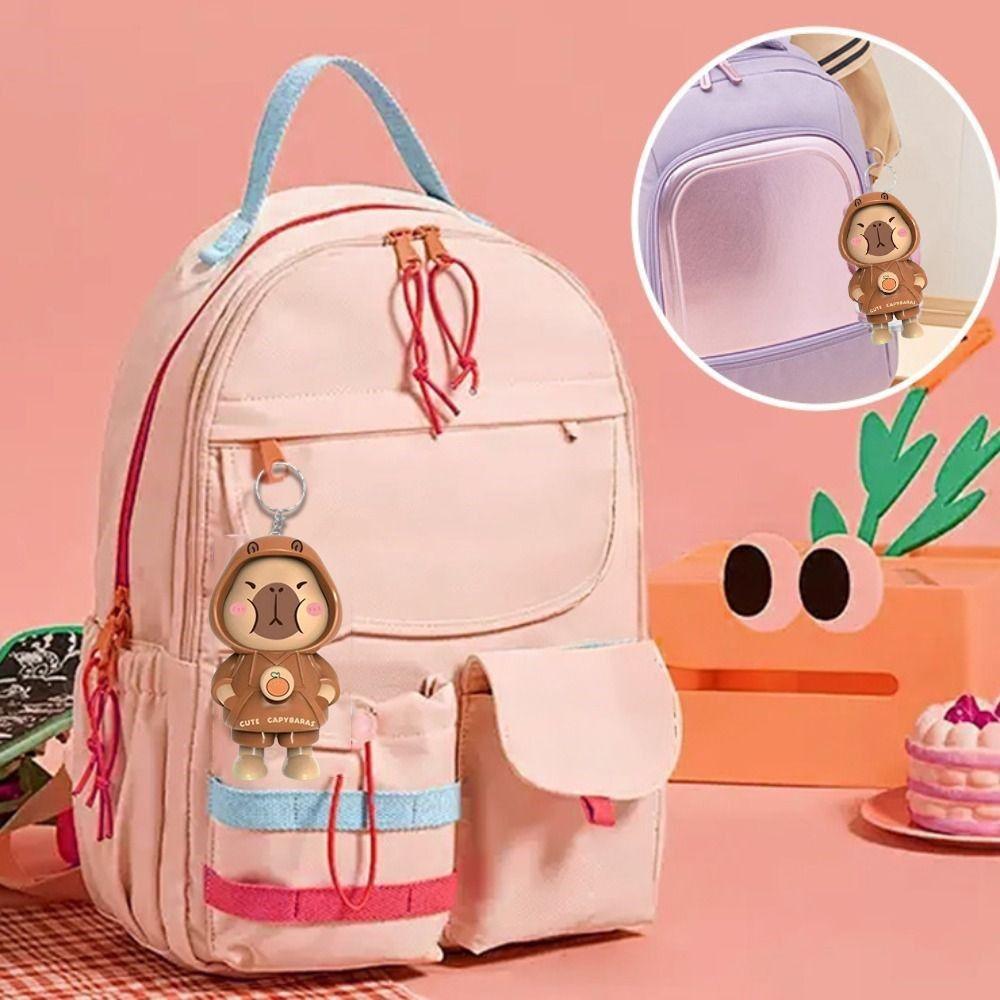 Plastics Cartoon Doll Keychain With Keychain Face Changing Toy  Christmas Dolls