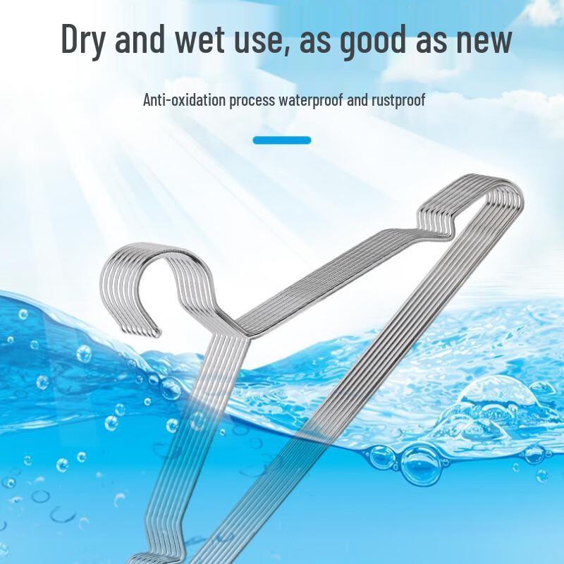 Shangmeide 40cm Stainless Steel Adult Hangers (20-Pack)