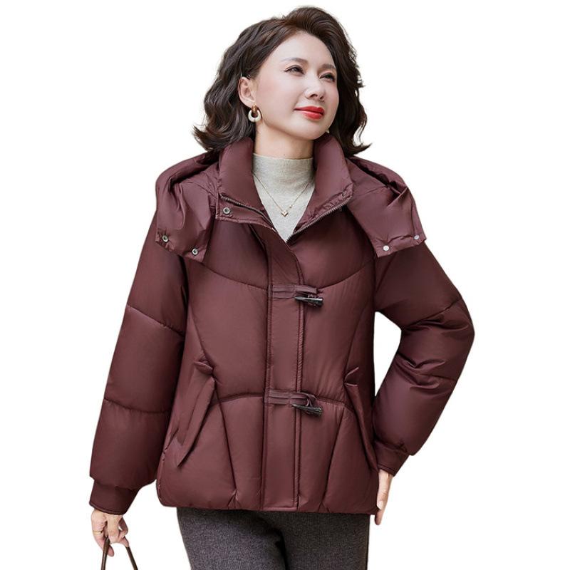 Removable Hat Bread Clothes Cotton Clothes Women's Winter New Versatile Thickened Cold-proof Cotton-padded Clothes Cotton-padded Jacket
