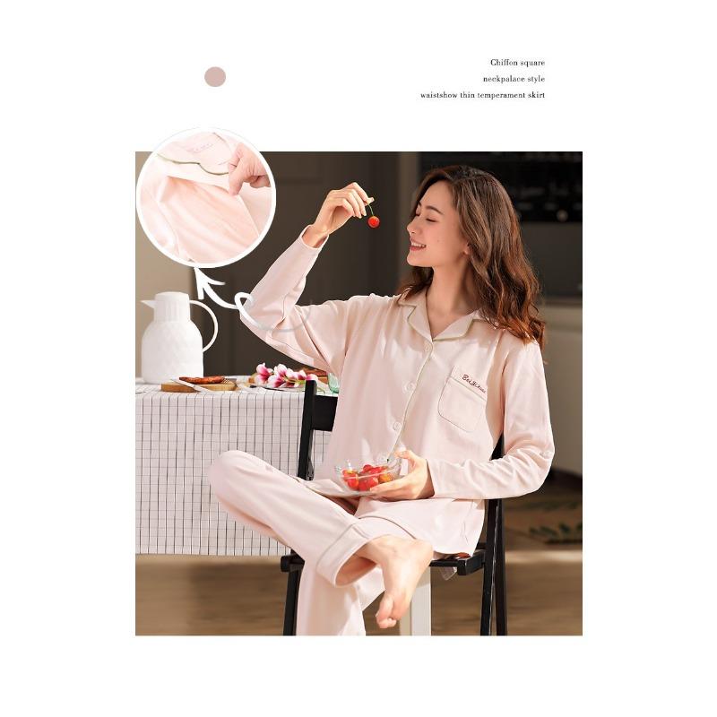 Cotton Postpartum Clothing Four Seasons Type A Breastfeeding Sleepwear Outerwear Home Clothes Pregnant Women's Set