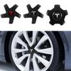 4Pcs Auto Wheel Center Caps Hub Cover Five Claw Type Hubcap Valve Cap For Tesla Model 3 18/19 Inch OEM 1044234-B 1529680-A