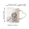 Leonberger - cup with a dog, adorable cup with a heart-shaped handle, universal gift from the Art-Dog brand