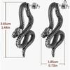 Hot Sale Stainless Steel Ear Buckles Cold Wind Personality Snake Earrings Trend Removable Snake Stud Earrings Pendant