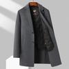 Autumn and Winter Thickened Double-layer Double-sided Woolen Coat Men's Mid-length Down Liner Coat Plus Size Men's Clothing