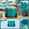 Contenitore Decorativo Secchiello per Popcorn con Design Stile Art Déco Materiale Plastico Resistente Adatto per Home Theater e Feste
