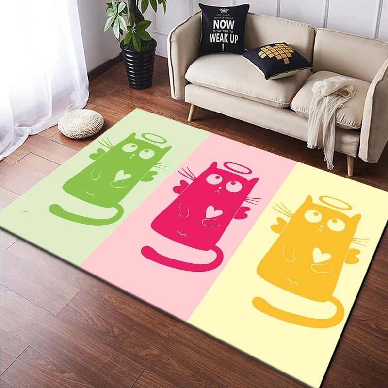 Pet Cat Personalized Print Floor Mats Door Front Decoration Home Living Room Floor Mats