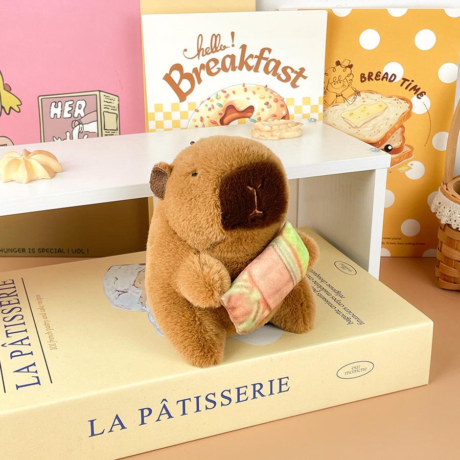

Cartoon Pancakes, Kapibala Plush Dolls, Burrito, Foodie, Capybara Dolls, Bags, Pendants, Children s Gift Dolls Height about 12cm