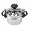 Pressure Cooker   Compound Bottom Easy to Open and Close Aluminium Pressure Canner for Gas Cooktops Flat Top Cooktops