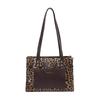 Fashionable Print Leopard Large Tote Bag For Women Stylish Pu Handbag Shoulder