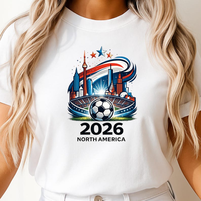 Soccer 2026 Shirt, North America Soccer Tee, Football Fan Shirt, Match Day Graphic Tee, Soccer Lover Gift S