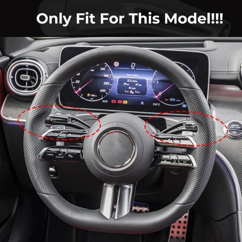 For Mercedes Benz CS Klasse C-Klasse W206 S-Klasse W223 -2023 Skiftspak Viskerstang Interiørdeksler Klistremerker Trim ABS Plast