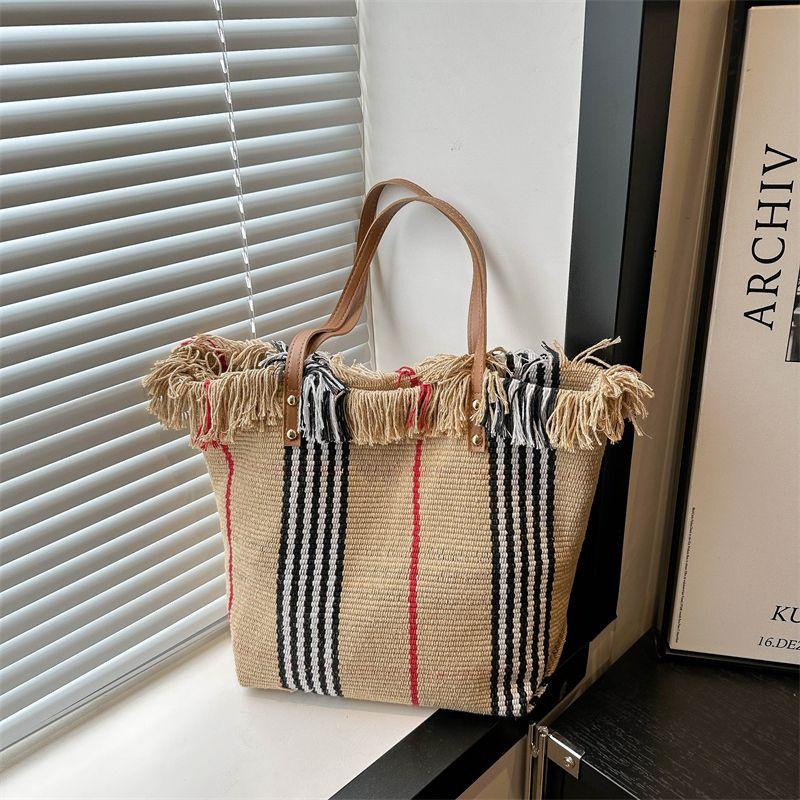 

Новая холщовая сумка-тоут для поездок на работу, стильная и вместительная, тканая сумка на одно плечо хаки