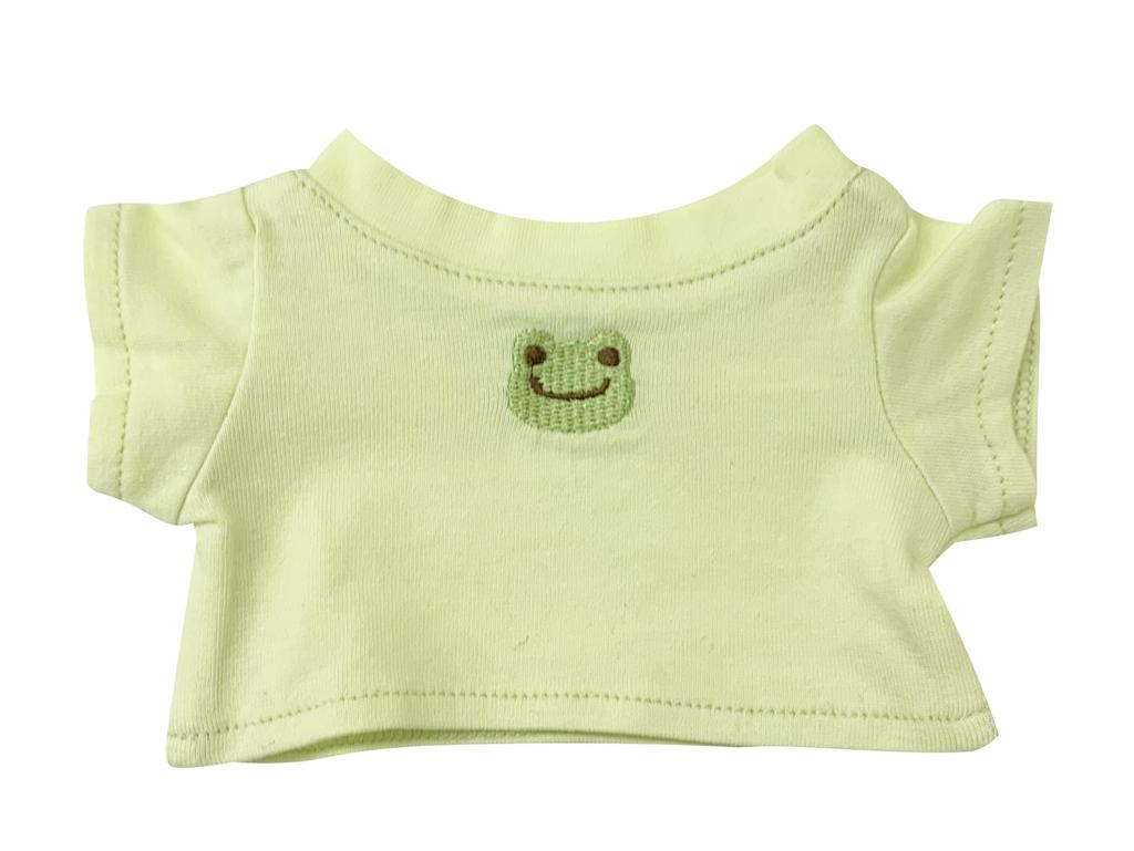 Pickles the Frog X HIBIYA-KADAN Bean Doll Plush Costume Dress-Up T-Shirt, Green, Mimosa, PZ44156-61