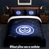 Juego de Ropa de Cama con Diseño del Portsmouth FC 1 Funda Nórdica + 2 Fundas de Almohada Suave Transpirable Ropa de Cama para el Hogar