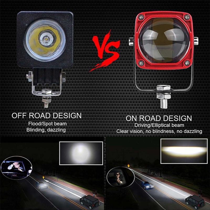 LED Work Light Bar Replacement Roof Mount Spotlight Easy Installation Offroad Divring Fog Lights for Car Truck ATV UTV
