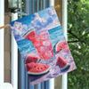 1pc Summer Watermelon Soda Garden Banner Garden Decor Double Sided, Home Decor, Yard Decor, Decor, Lawn Decor, Flag Only (77)