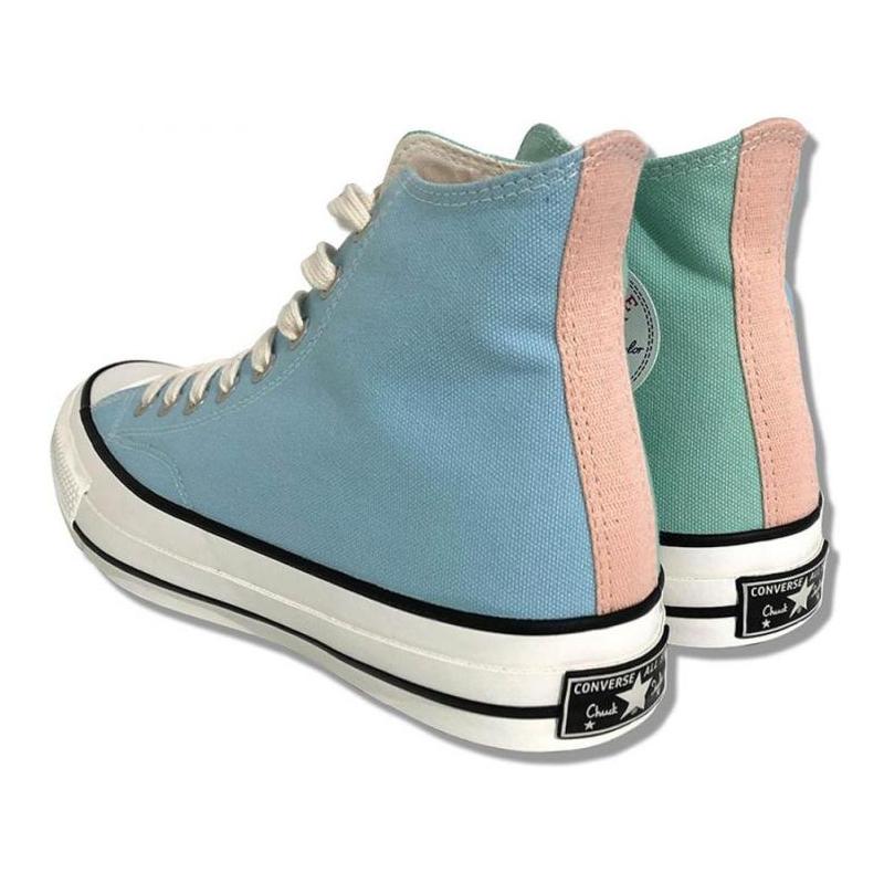 Converse Addict 18SS Breathable High Top Canvas Shoes Unisex Blue Green Pink