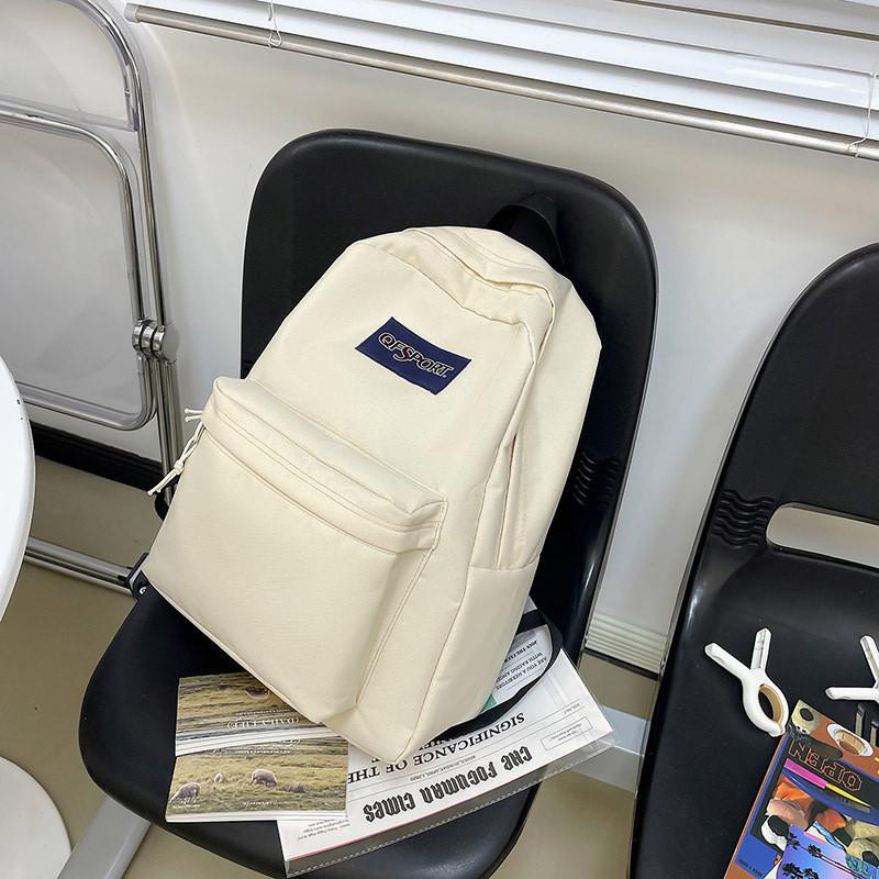 Spacious Nylon Backpack For Students With Waterproof And Wear-resistant Fabric