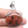 Mahogany Obsidian Handmade Women's Unisex Silver Jewelry Pendant 2.5