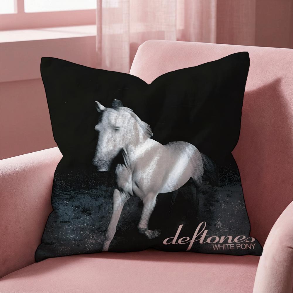 Deftones Cushion Cover Multi-Scene Pillow Cover for Home & Car - Reversible, Soft & Durable for Daily Use
