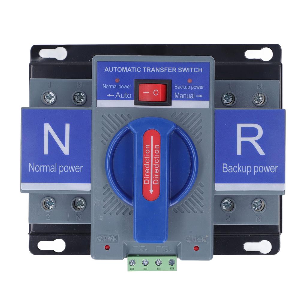 Double Power Automatic Transfer Switch 2P CB Type Mini Changeover AC230V for Household PV 63A