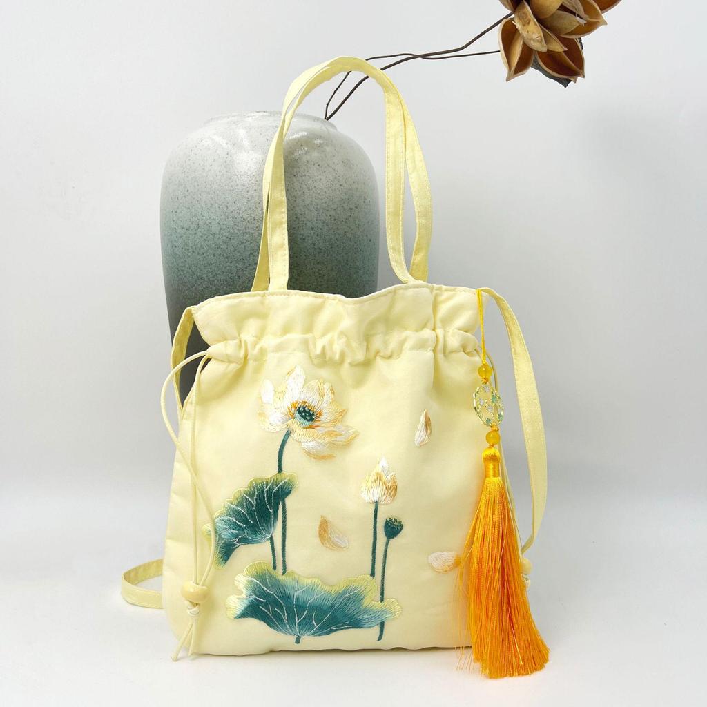 Han Element Su Embroidery Bag: National Style Hanfu Crossbody Handbag - Artistic, Versatile Casual Wear.