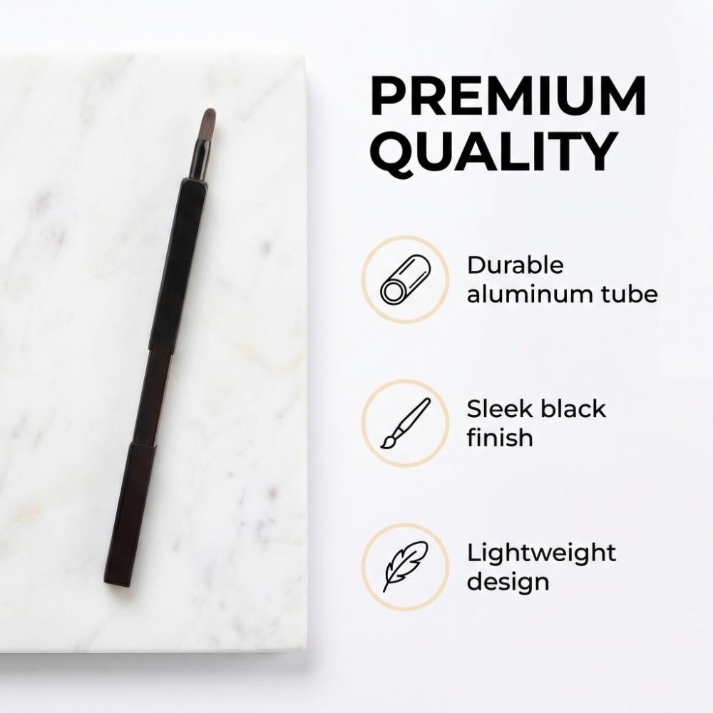 Telescopic Lip Gloss Brush Lip Liner Lipstick Brush Beauty Tools Retractable Lip Brush  Dustproof